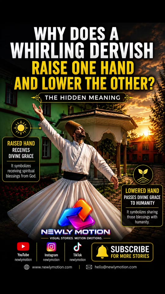 Why Does a Whirling Dervish Raise One Hand and Lower the Other?